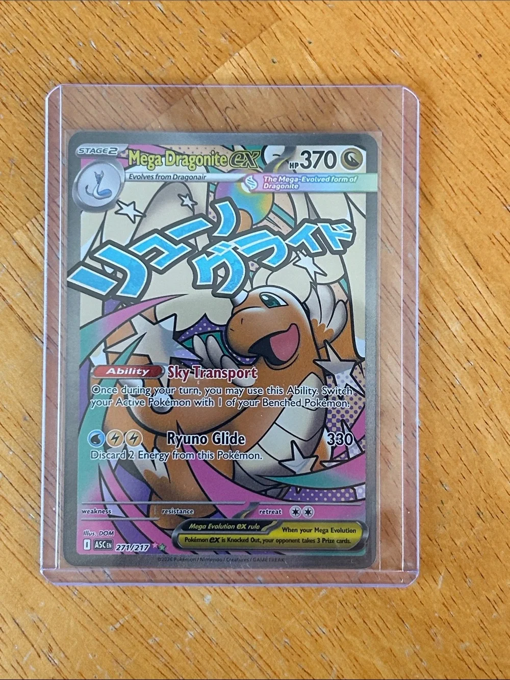 New! Pokemon Mega Dragonite EX Full Art - Gold, Blue, Pink (Ascended Hero’s) - Picture 9 of 9